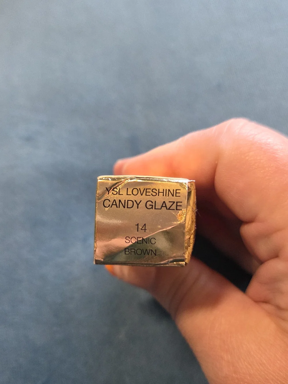 YSL Loveshine Candy Glaze Lip Gloss Stick In Scenic Brown
